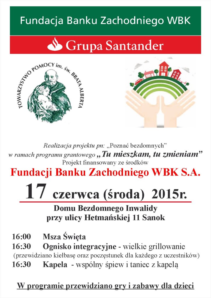 Plakat "Poznać bezdomnych"