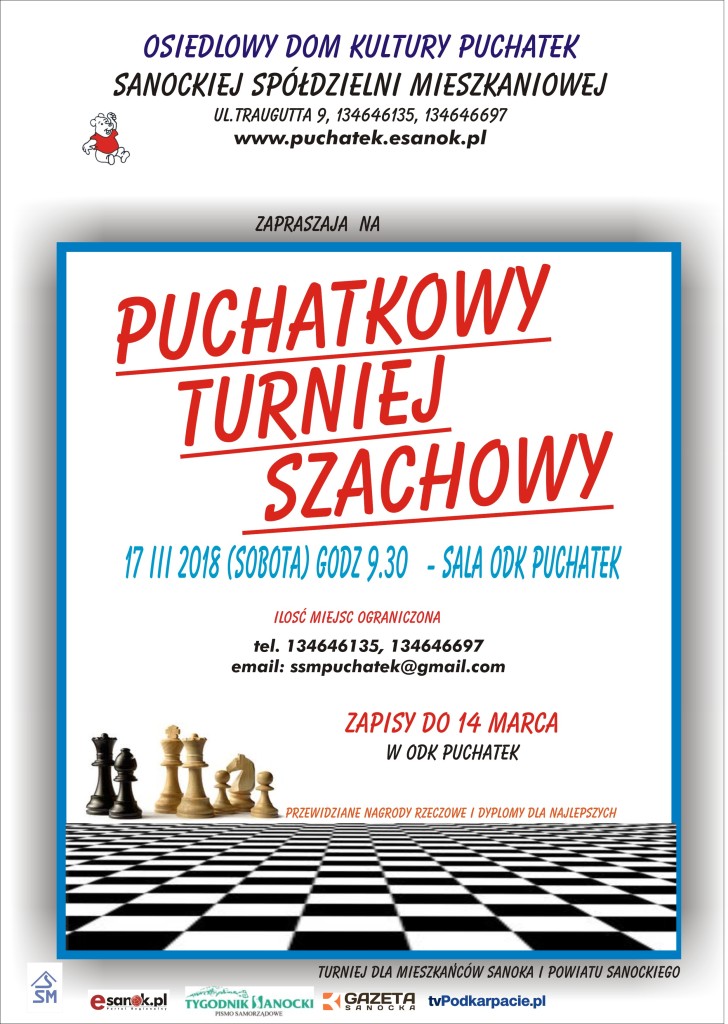 afisz Turniej szach 2018